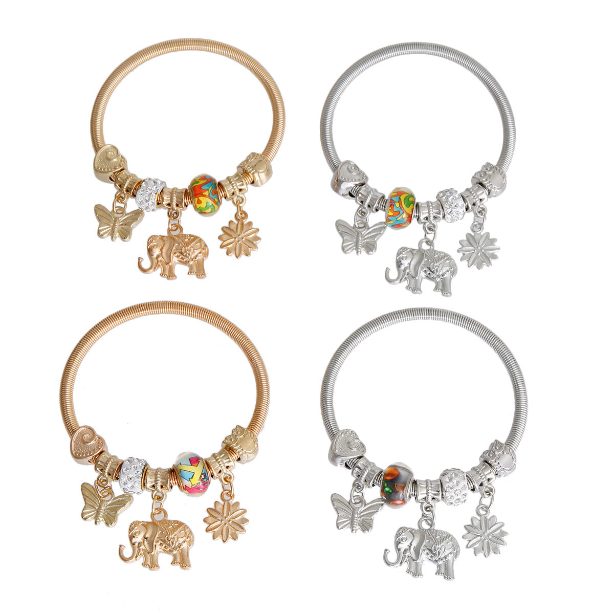 Butterfly/Elephant Charm Bracelets