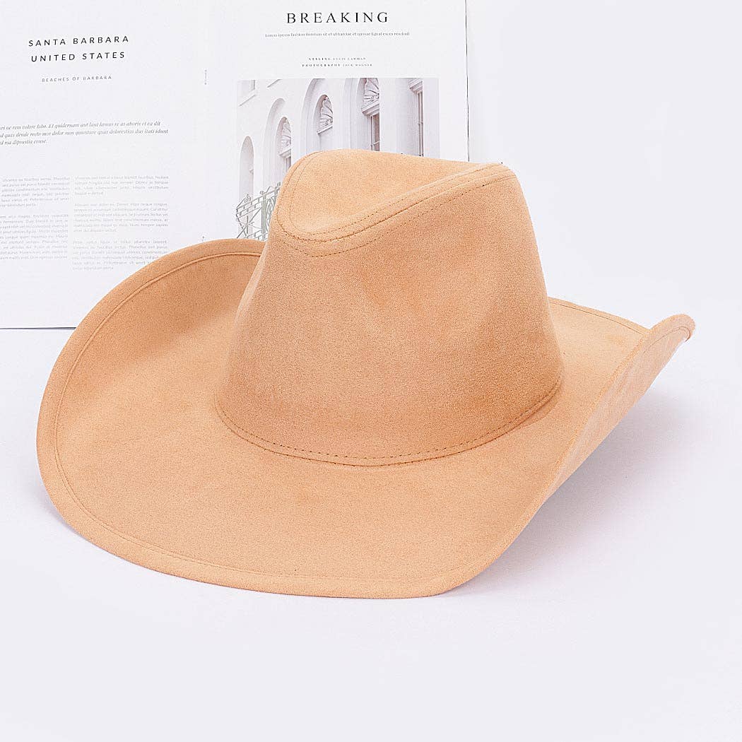 Faux Wool Cowboy Hat