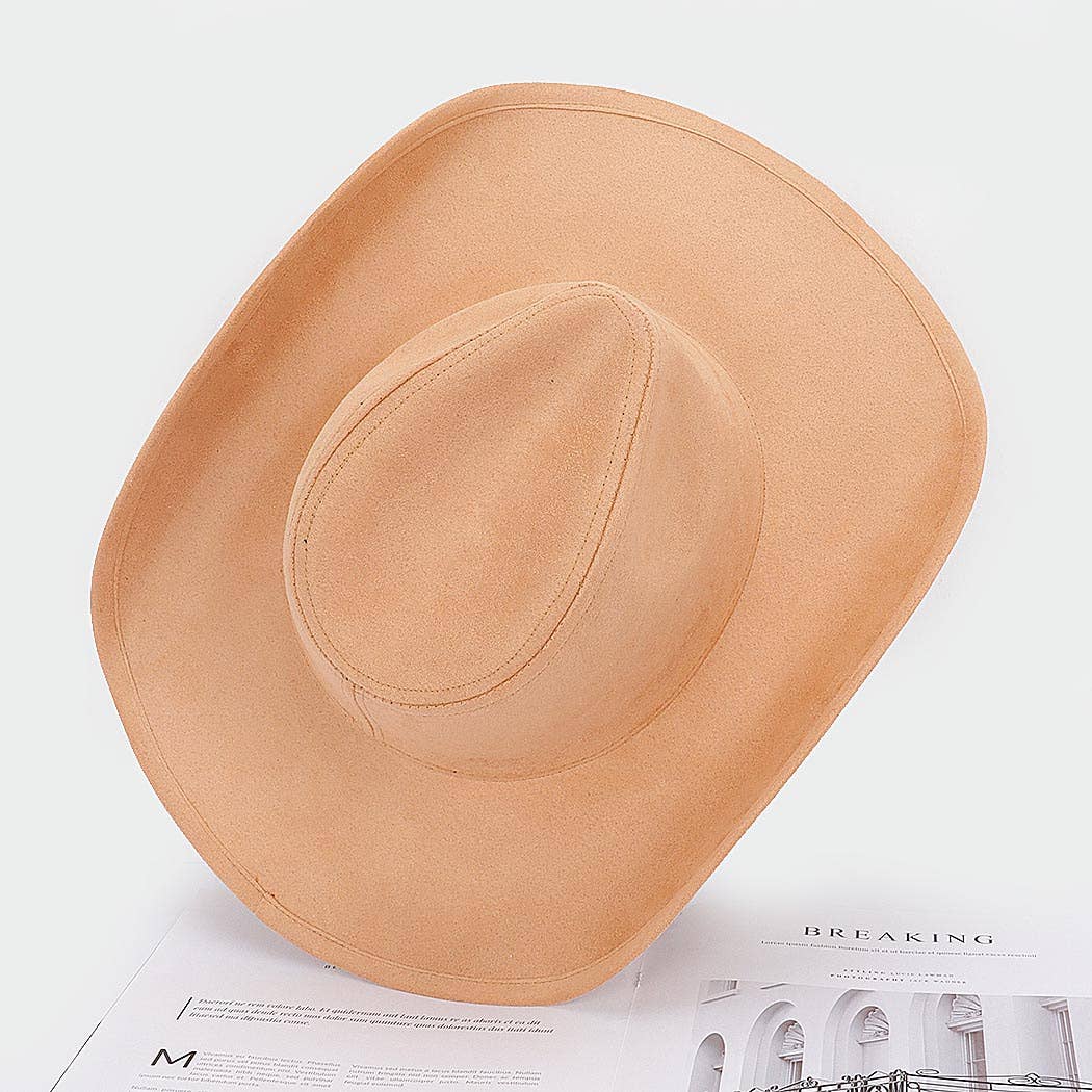 Faux Wool Cowboy Hat