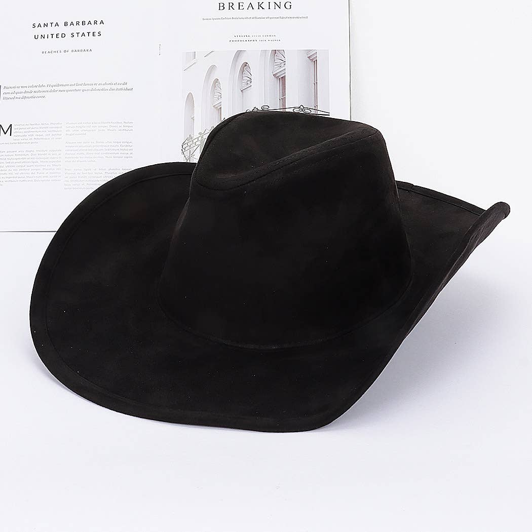 Faux Wool Cowboy Hat