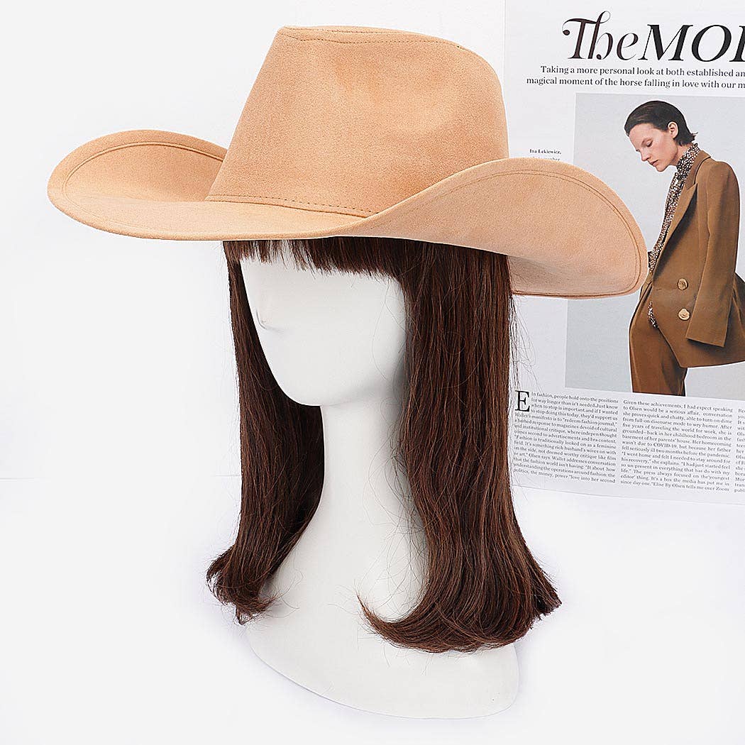Faux Wool Cowboy Hat
