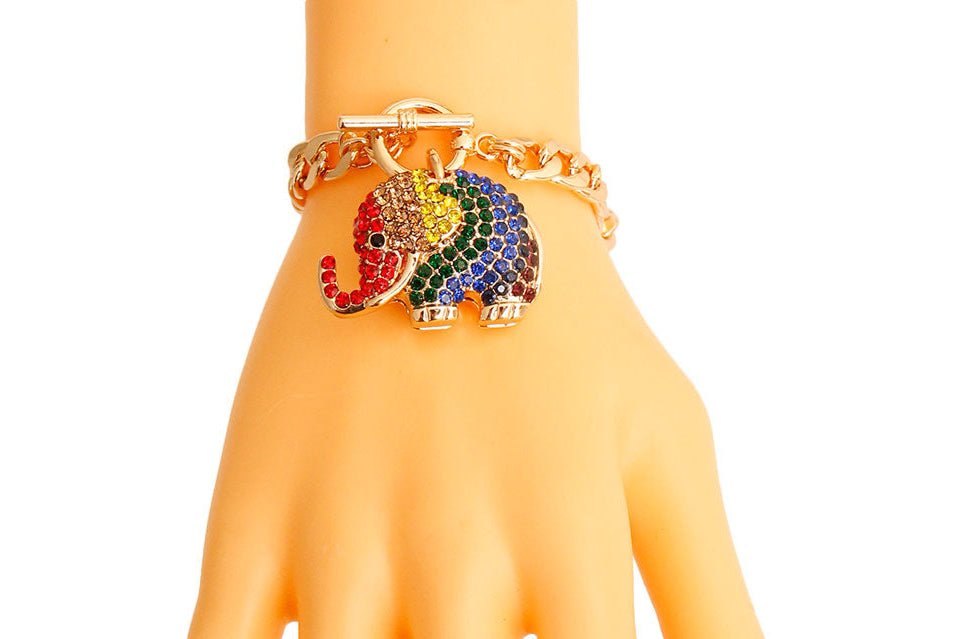 Rainbow Elephant Bracelet