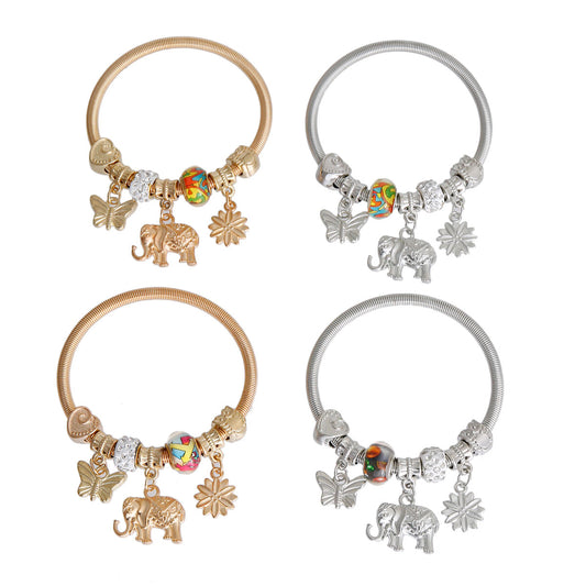 Butterfly/Elephant Charm Bracelets